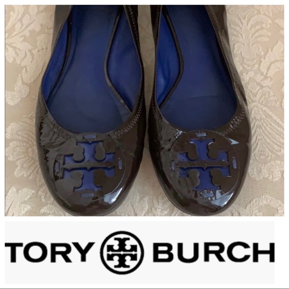 Tory Burch Shoes - Tory Burch Patent Leather Reva Flat